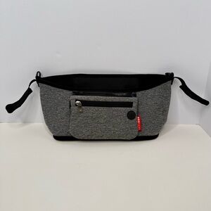Skip Hop Grab Go & Stroller Organizer Caddy w/ Removable Zipper Wristlet Gray